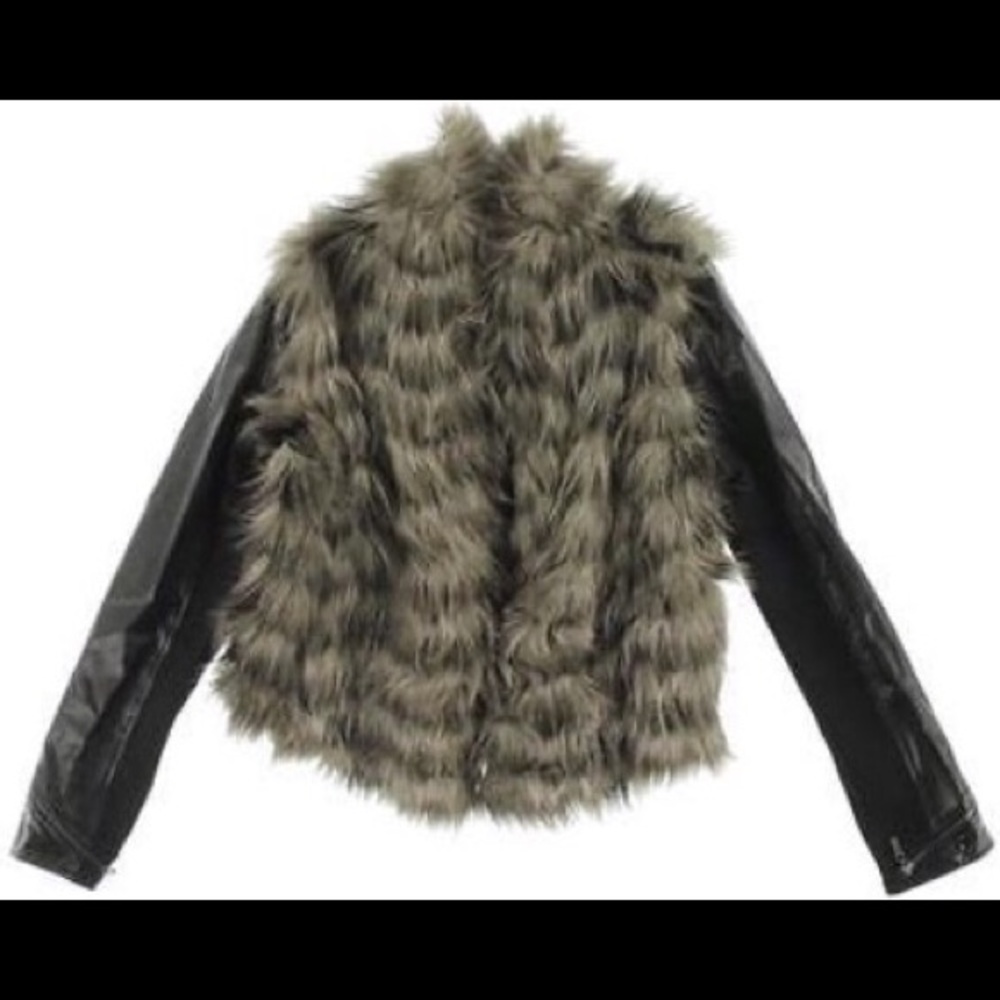 Guess Faux Fur Bomber Jacket